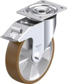 Lenkrolle m. Feststeller Rad-D200mm Polyurethan L-ALB 200K-FI Produktbild