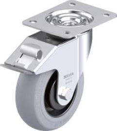 Lenkrolle m. Feststeller Rad-D150mm Gummi LE-POES 150KA-FI-SG Produktbild