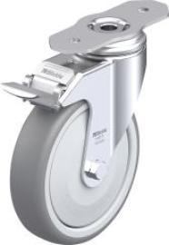 Lenkrolle m. Feststeller Rad-D125mm Gummi LKPA-TPA 126KF-29-FI Produktbild