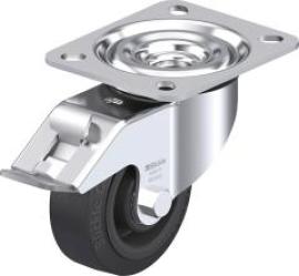 Lenkrolle m. Feststeller Rad-D80mm Gummi L-POEV 80R-FI Produktbild