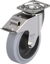 Lenkrolle m. Feststeller Rad-D160mm Gummi LEX-POEV 160XR-FI-SG Produktbild