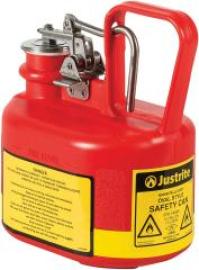 Sicherheitskanister TypI oval HDPE, 2,0l rot, Auslösegriff B120xT240xH194 mm Produktbild