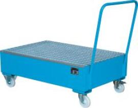 Fahrbare Auffangwanne 2x200ltr. RAL 5012 B800xT1320xH1115mm Fahrbare Auffangwanne Produktbild