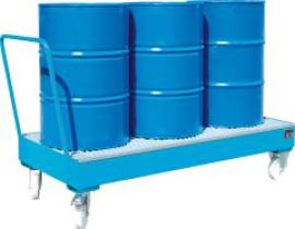 Fahrbare Auffangwanne 3x200ltr. RAL 5012 B800xT1920xH1115mm Fahrbare Auffangwanne Produktbild