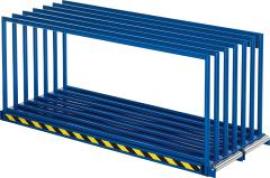 Vertikalregal RAL 5010 Blechformate 3000x1500mm Traglast/Fach 1500kg B1000xT3065xH1350mm Produktbild