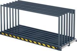 Vertikalregal RAL 7016 Blechformate 3000x1500mm Traglast/Fach 1500kg B1000xT3065xH1350mm Produktbild