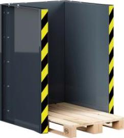 Paletten Stapel Station für 10 Paletten, RAL7016 aus 4mm Blech B1020xT945xH1425mm Produktbild