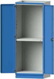 Leergehäuse Modell 102 B865xT720xH2200mm RAL 7035/5012 mit Türen Schubladenblock NH 900mm Produktbild