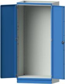 Leergehäuse Modell 100 B1015xT720xH2200mm RAL 7035/5012 mit Türen Produktbild