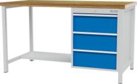 Kastenwerkbank buche MP 3 Schubladen 1Boden halb Traglast 1000kg B2000xT750xH859mm Produktbild