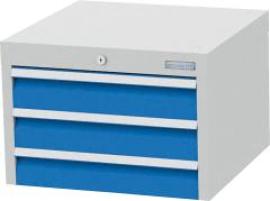 Unterhängeschrank 3 Schubladen 7035/5012 Traglast je 50kg B380xT500xH362mm Produktbild