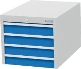 Unterhängeschrank 4 Schublade 7035/5012 Traglast je 35kg B555xT736xH462mm Produktbild
