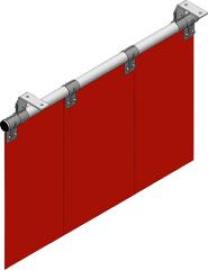 PVCSchweißerschutzlamellerotbraun (T50) DIN EN ISO 25980 300mm (B) x 2mm Produktbild