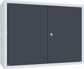Hängeschrank glatte Rückwand RAL 7035/7016 B800xT300xH600mm Produktbild