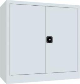 Flügeltürenschrank 2 Einlegeböden a 80kg RAL 7035 B1000xT500xH1000mm Produktbild