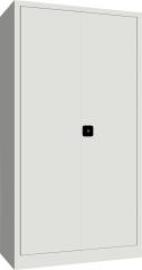 Wertfachschrank mit Schloss, 3 Böden RAL 7035 B1000xT500xH1950mm Produktbild