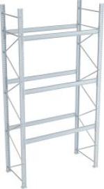 Palettenregal Grundfeld B1850xT1100xH4500mm 3 Traversenebenen je max. 2000kg feuerverzinkt Produktbild