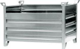 Vollwand-Stapelpalette 1500 kg feuerverzinkt 1200x800x750 mm Produktbild