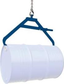 Fass-Scherengreifer Kran 1 x liegendes Fass Tragkraft 360kg enzianblau RAL 5010 Produktbild