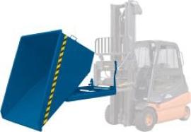 Muldenkippbehälter 500 l B830xT1530xH795 mm RAL5010,Tragkraft 1000kg 500 Liter, RAL 5010 Produktbild