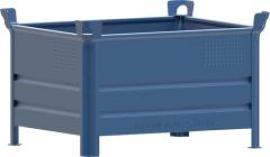 Stapelbehälter RAL5010 B1000xT800xH600 mm Nutzlast0,5t Auflast2,5t geschlossen Produktbild