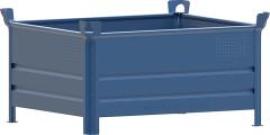 Stapelbehälter RAL5010 B1200xT1000xH600 mm Nutzlast0,5t Auflast2,5t geschlossen Produktbild