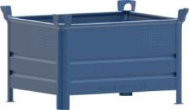 Stapelbehälter RAL5010 B1000xT800xH600 mm Nutzlast 2t Auflast 10t geschlossen Produktbild