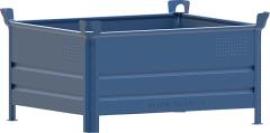 Stapelbehälter RAL5010 B1200xT1000xH600 mm Nutzlast 2t Auflast 10t geschlossen Produktbild