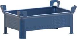 Stapelbehälter RAL5010 B800xT500xH300 mm Nutzlast 2t Auflast 10t geschlossen Produktbild