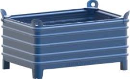 Stapelbehälter RAL5010 B1200xT800xH600 mm Nutzlast 2t Auflast 8t verstärkte Füße Produktbild