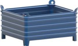 Stapelbehälter RAL5010 B1200xT1000xH600 mm Nutzlast 2t Auflast 8t verstärkte Füße Produktbild