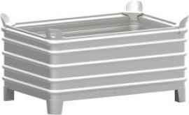 Stapelbehälter verzinkt B1200xT800xH600 mm Nutzlast 2t Auflast 8t verstärkte Füße Produktbild