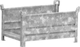 Lagergestell verzinkt B1200xT800xH600 mm Nutzlast1,5t Auflast4,5t längsseitig Wandumschlag Produktbild