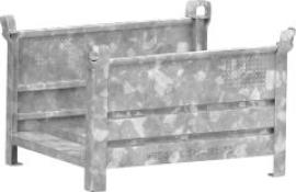 Lagergestell verzinkt B1000xT800xH600 mm Nutzlast1,5t Auflast4,5t längsseitig Wandumschlag Produktbild