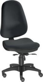 Bandscheibenstuhl Profi Ultra XL schwarz belastbar bis 150 kg Bezug: 100 % Polyester Produktbild