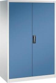 Flügeltürenschrank B1200xT600xH1950 mm RAL 7035/5010,4Fachböden Tragkraft 70kg Produktbild