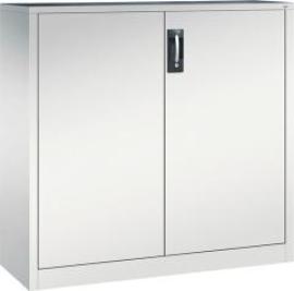 Beistellschrank B1200xT400xH1200 mm RAL 7035, 2 Fachböden Tragkraft 70kg Produktbild