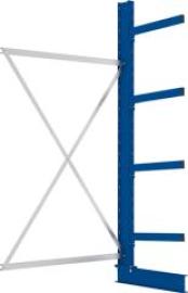 Kragarmregal M Anbaufeld B1300xT600xH2500 mm einseitig RAL 5010 4 Arme Traglast 355kg Produktbild