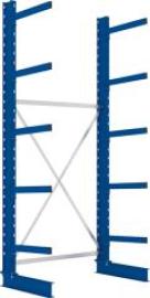 Kragarmregal M Grundfeld B1300xT600xH3000 mm einseitig RAL 5010 5 Arme Traglast 355kg Produktbild