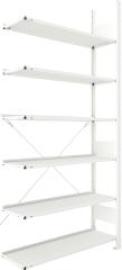 Steckregal Meta-COMPACT B1000xT300xH2200 mm Anbaufeld 6 Böden RAL703572 Ordner je Regalfeld Produktbild