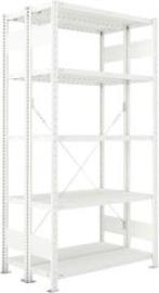 Steckregal META CLIP, Fachlast 230 kg, doppelseitig, RAL 7035 Produktbild