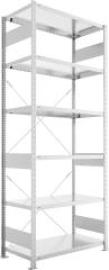 Steckregal Meta-CLIP S3 B1000xT600xH2500 mm Grundfeld 6 Böden vzk Fachlast 100kg Produktbild