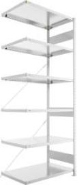 Steckregal Meta-CLIP S3 B1000xT600xH2500 mm Anbaufeld 6 Böden vzk Fachlast 230kg Produktbild