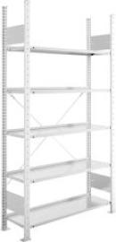 Steckregal Meta-COMPACT B1000xT300xH1850 mm Grundfeld 5 Böden vzk 60 Ordner je Regalfeld Produktbild