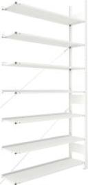 Steckregal Meta-COMPACT B1250xT300xH2500 mm Anbaufeld 7 Böden RAL7035105 Ordner je Regalfeld Produktbild