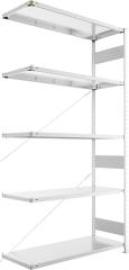 Steckregal Meta-CLIP S3 B1300xT500xH2500 mm Anbaufeld 5 Böden vzk Fachlast 230kg Produktbild