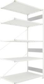 Steckregal Meta-CLIP S3 B1300xT800xH2500 mm Anbaufeld 5 Böden RAL7035 Fachlast 230kg Produktbild