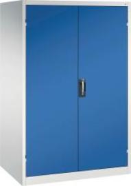 Flügeltürenschrank XXL B12000xT800xH1950 mm RAL 7035/5010,4Fachböden Tragkraft 110kg Produktbild