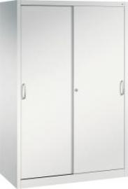 Schiebetürenschrank B1200xT600xH1950 mm RAL 7035, 4 Fachböden CP Produktbild