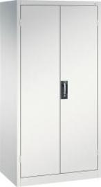 Schwerlastschrank m.TürenB930xT600xH1950 mm RAL 7035, 4 Fachböden Tragkraft 110kg CP Produktbild